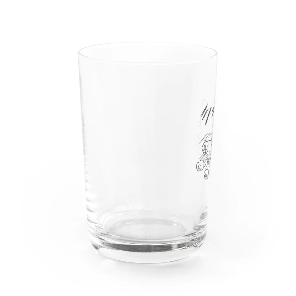 ねこさかなうさぎ。の高速パンチねこ。 Water Glass :left