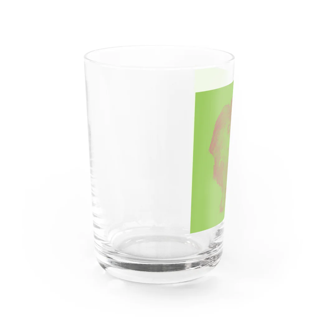 スタジオ腹八分 売店の実家犬guri-n Water Glass :left