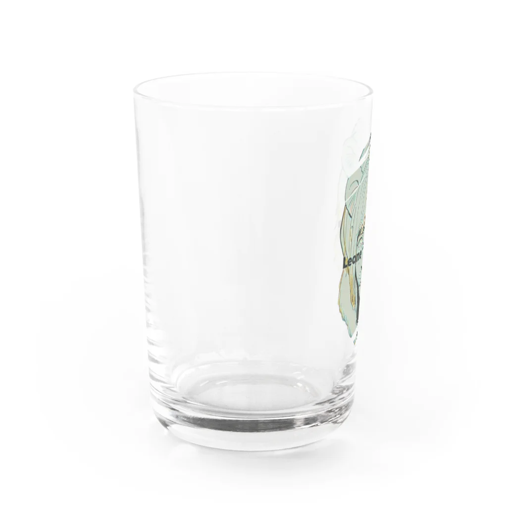 【みるかグッズ②】（SUZURI店）の【Leone femmina】 Water Glass :left