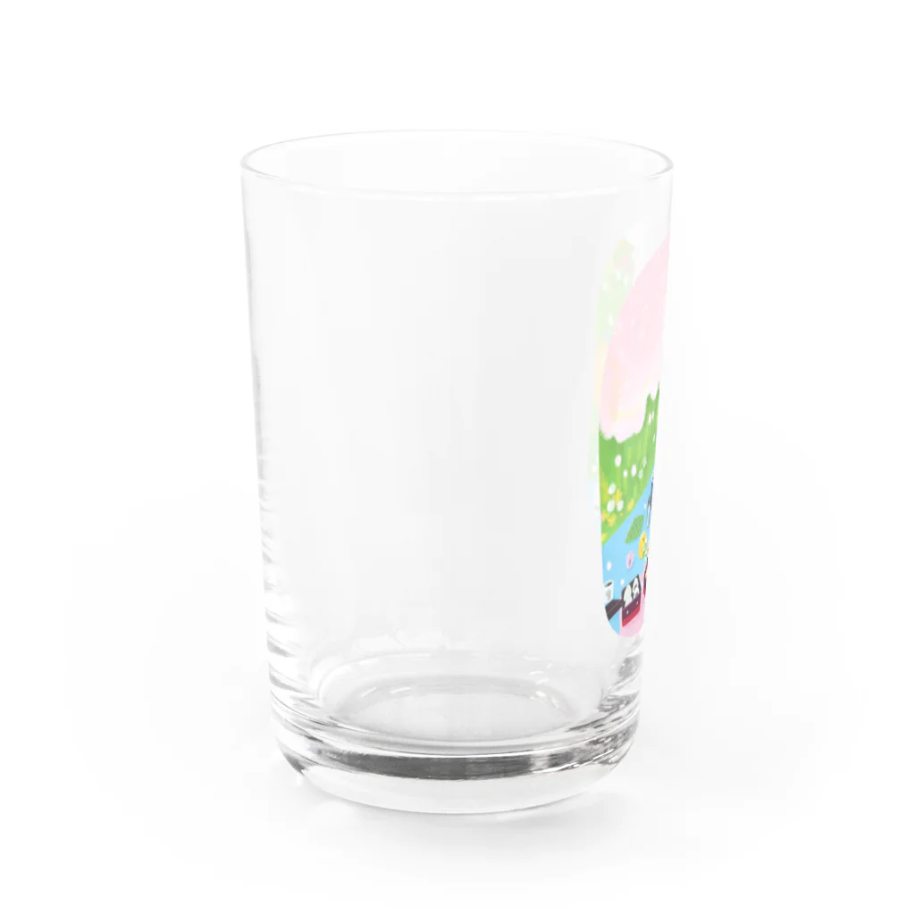 sagaoujiのおはなみピクニック Water Glass :left