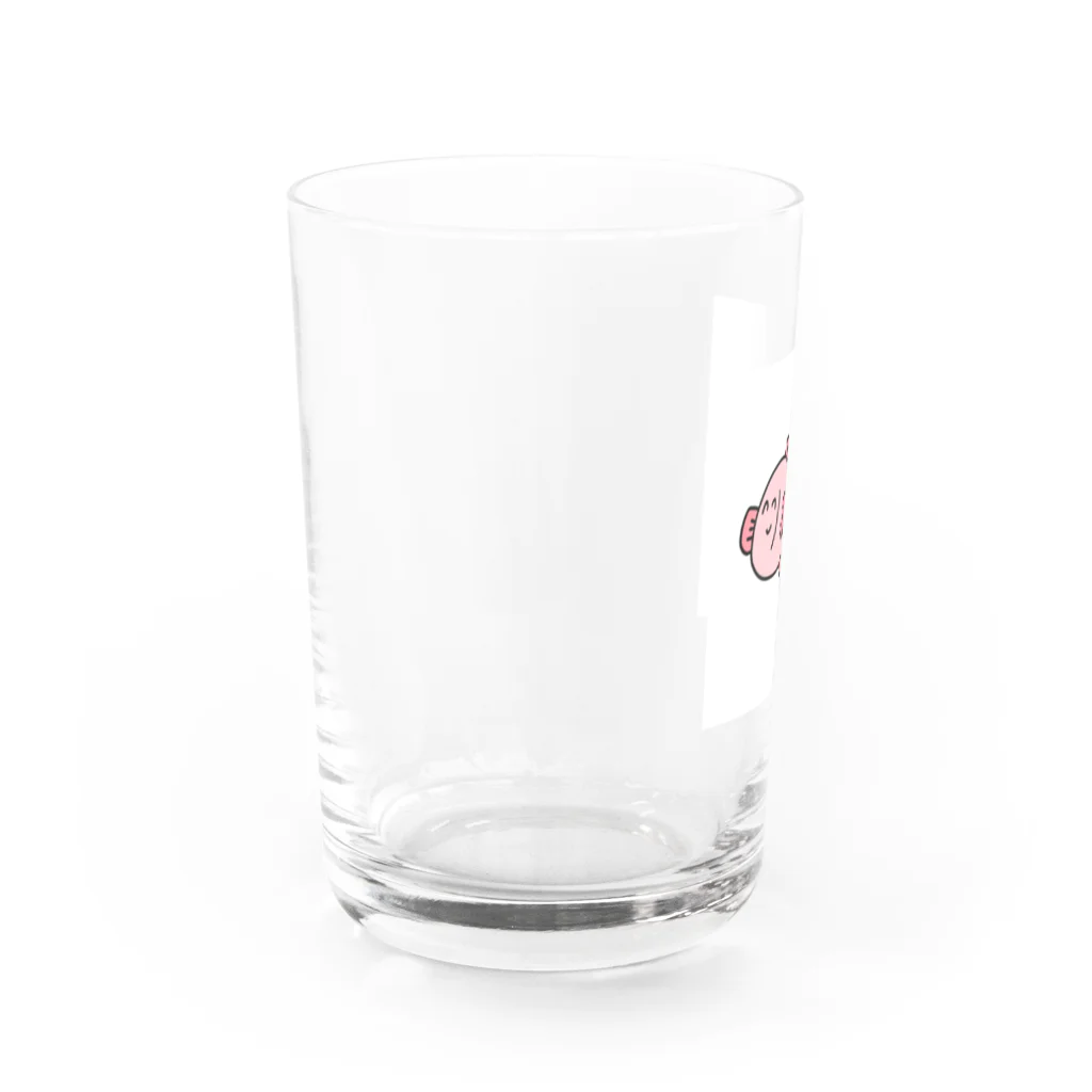 ぷりまるのさかな(ピンク) Water Glass :left