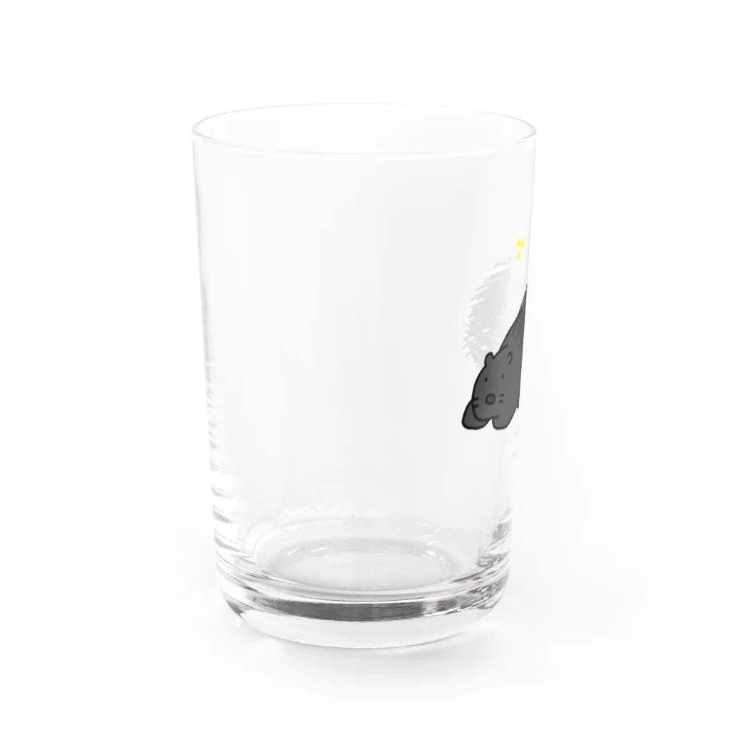 ゆるいイラストのアイテム - イラストレーターハセガワのヤマアラシと星のゆるいイラスト Water Glass :left