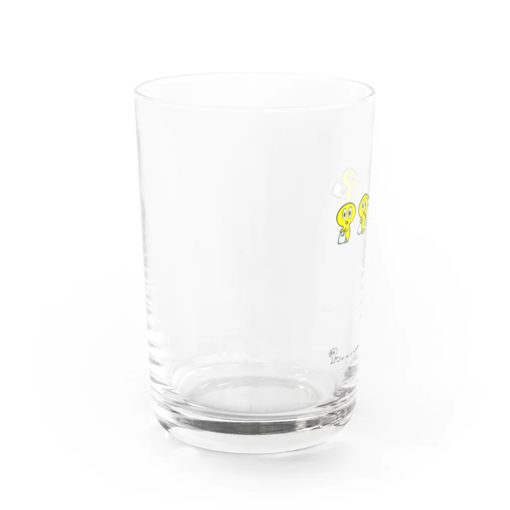 きいろいあのことなかまたちのきいろいあのこ　かいものいくよ Water Glass :left