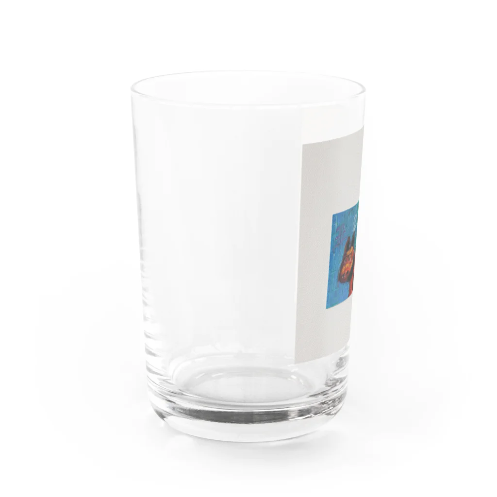 そのだ　めろのクレヨンde赤べこ Water Glass :left