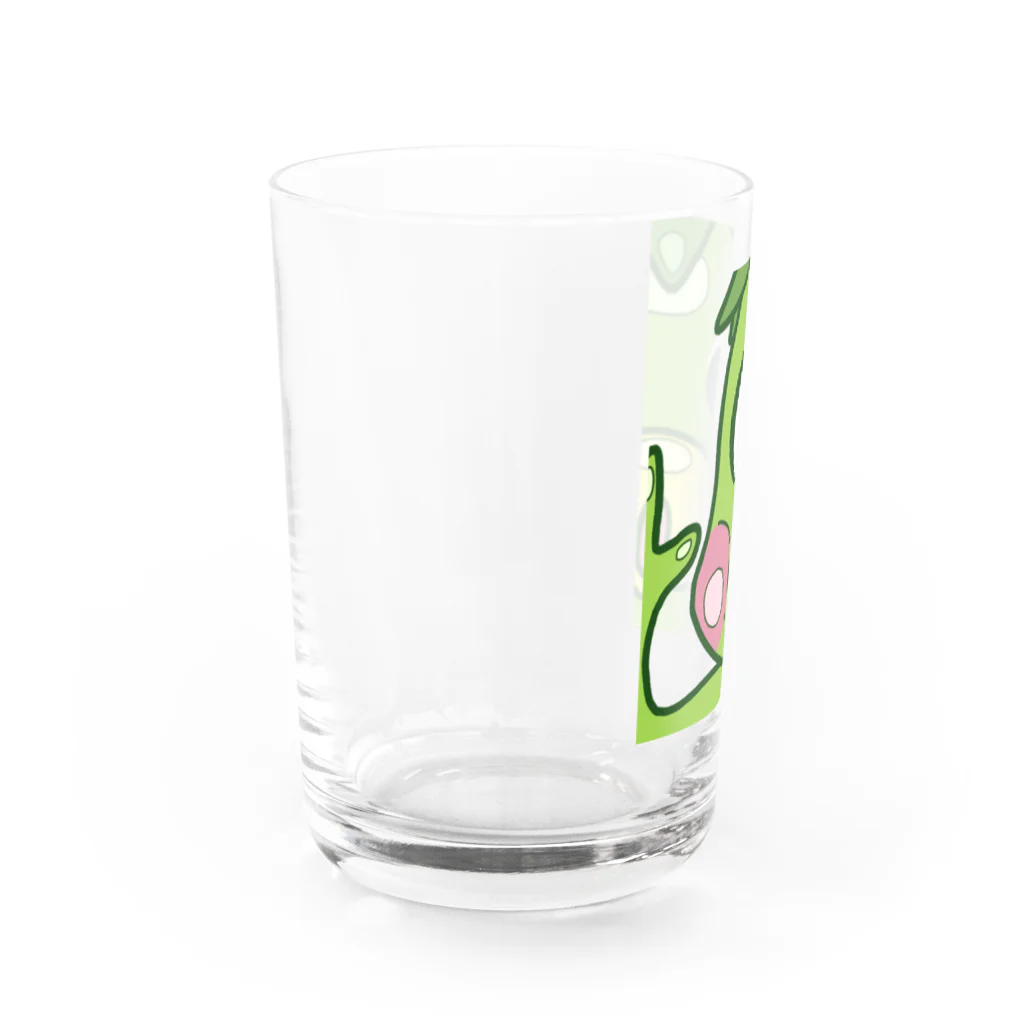 野良アキラのはりつくかっぱ Water Glass :left