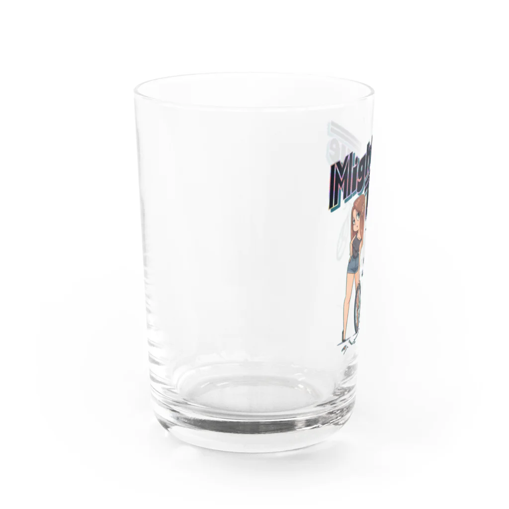 nidan-illustrationの"Mighty Torque" Water Glass :left
