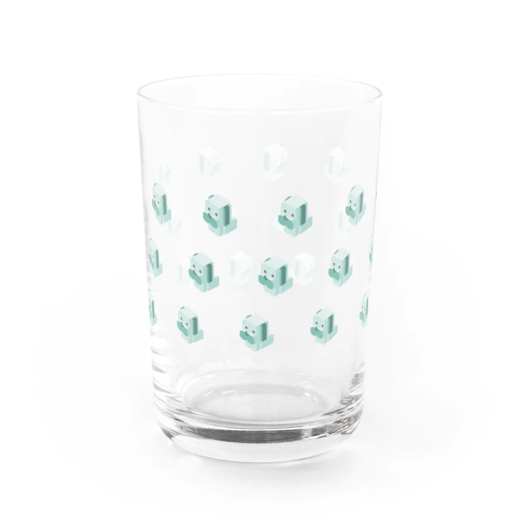 たいやき定食屋の四角いぬ Water Glass :left