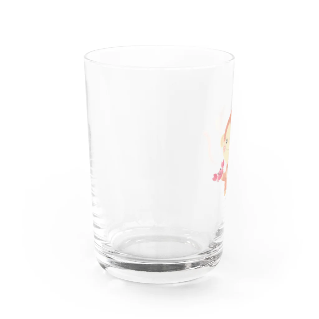 aiart aimiのウッキーとカニさん Water Glass :left