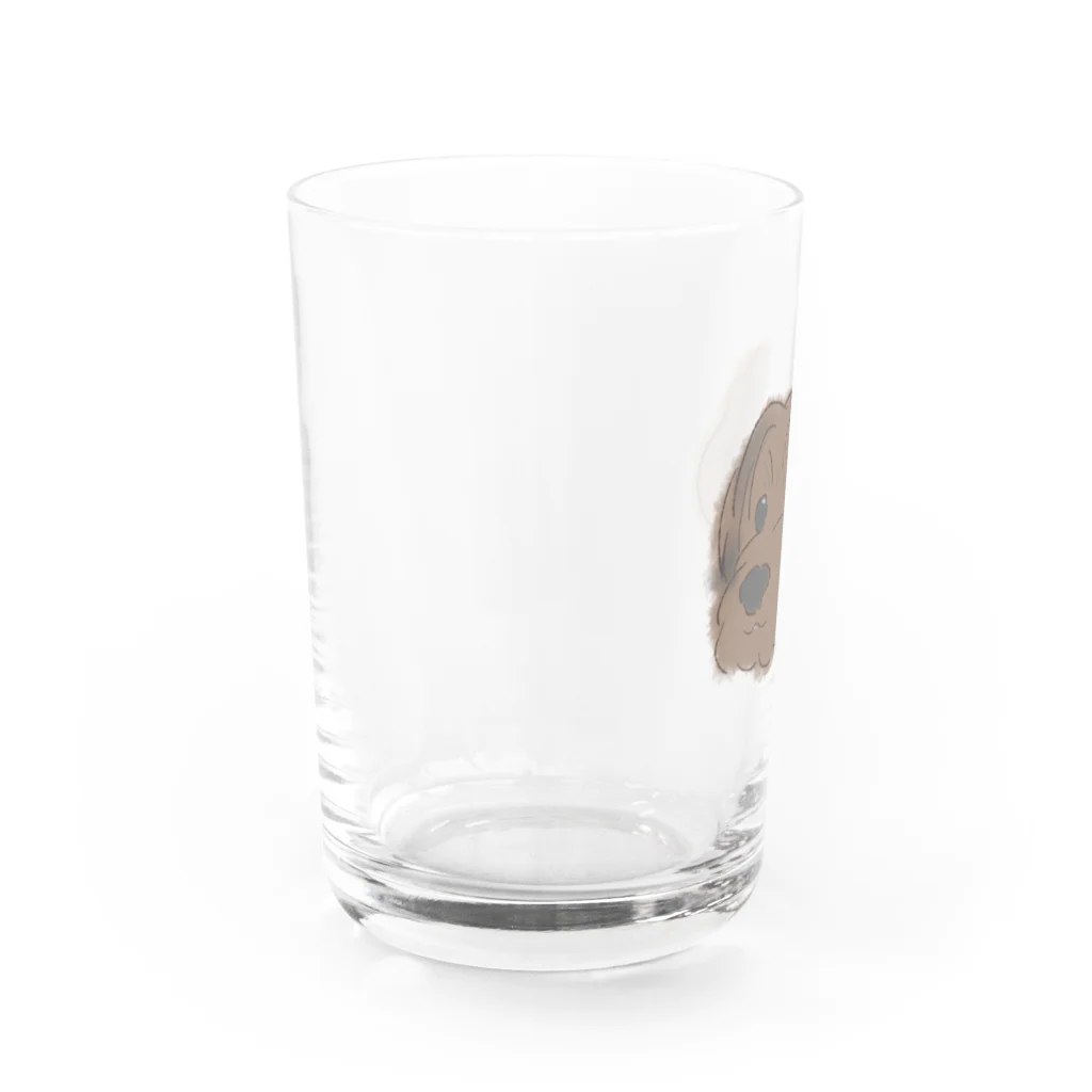 おじいちゃんチワワとわんぱくヨープーのみかえりヨープー Water Glass :left