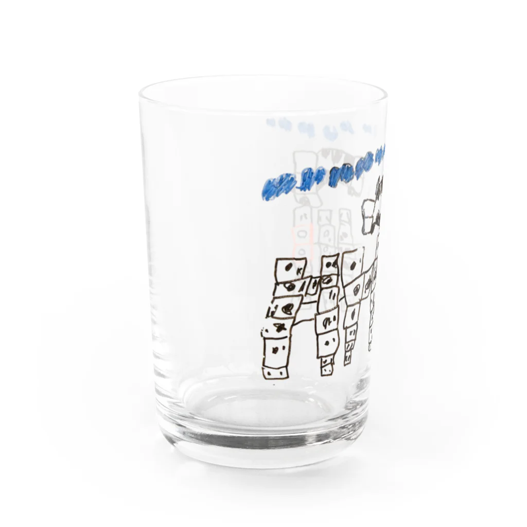 rakugayaのDaughter's drawing 20220307 Water Glass :left