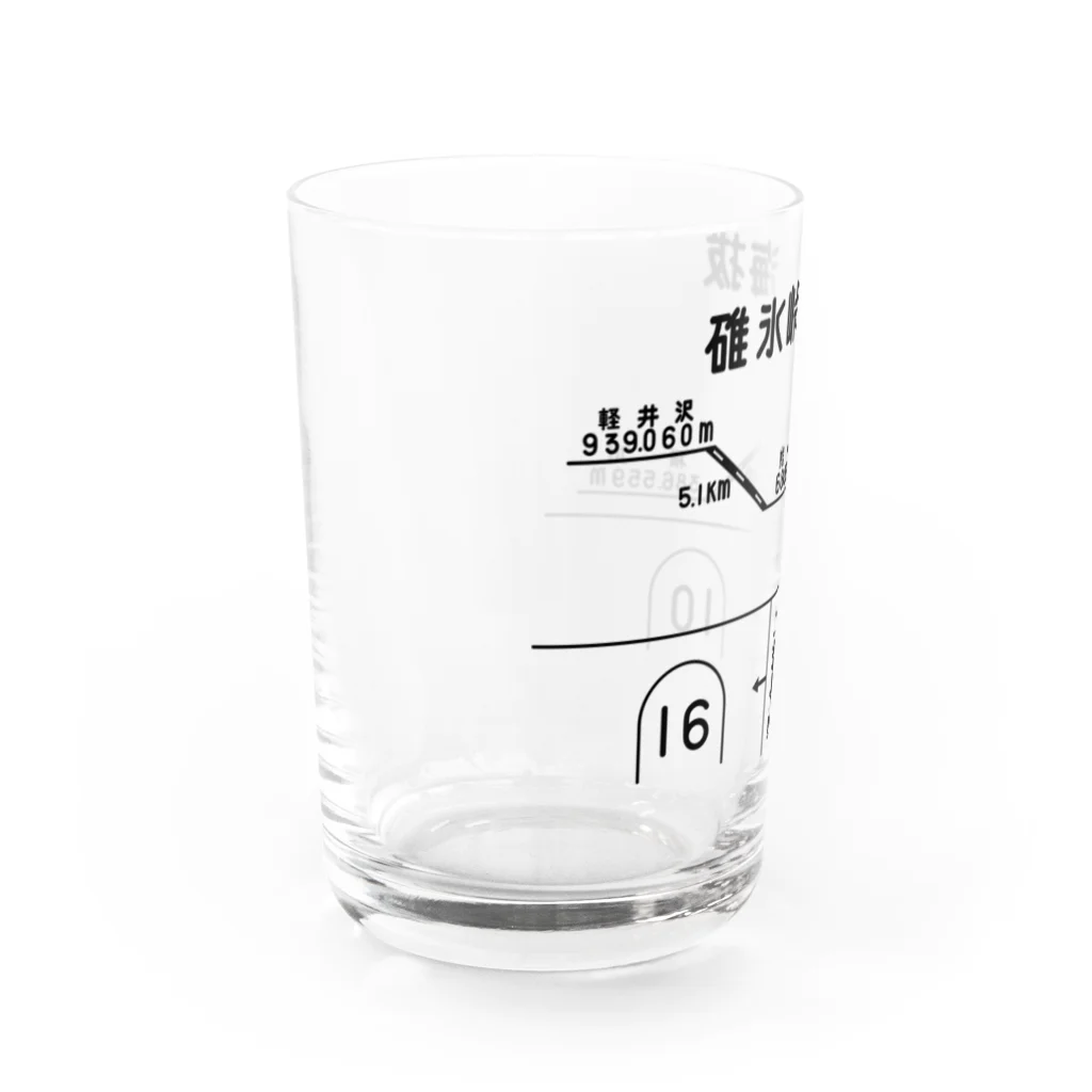 新商品PTオリジナルショップの熊ノ平駅観光案内看板（下地無し） Water Glass :left