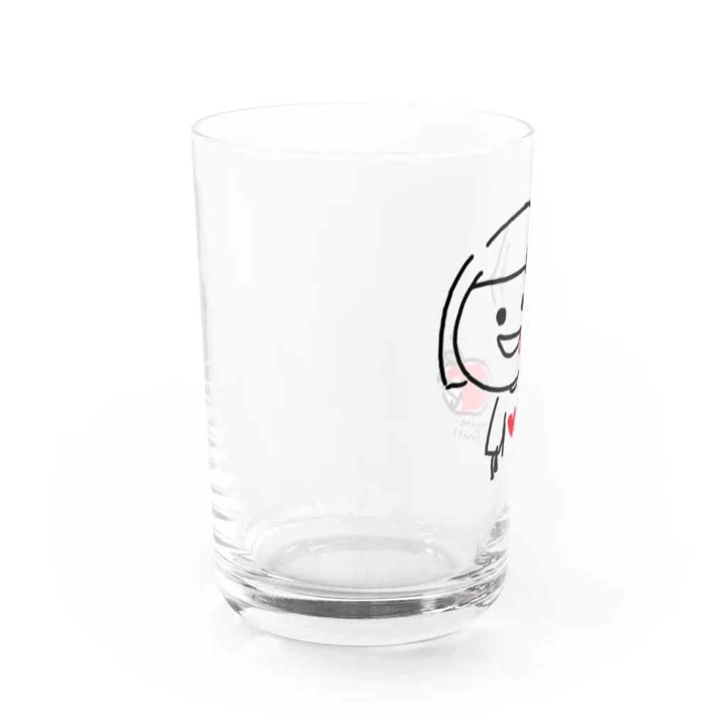 ハットーフルーツのりんご齧ったら歯ぐきから血が出た Water Glass :left