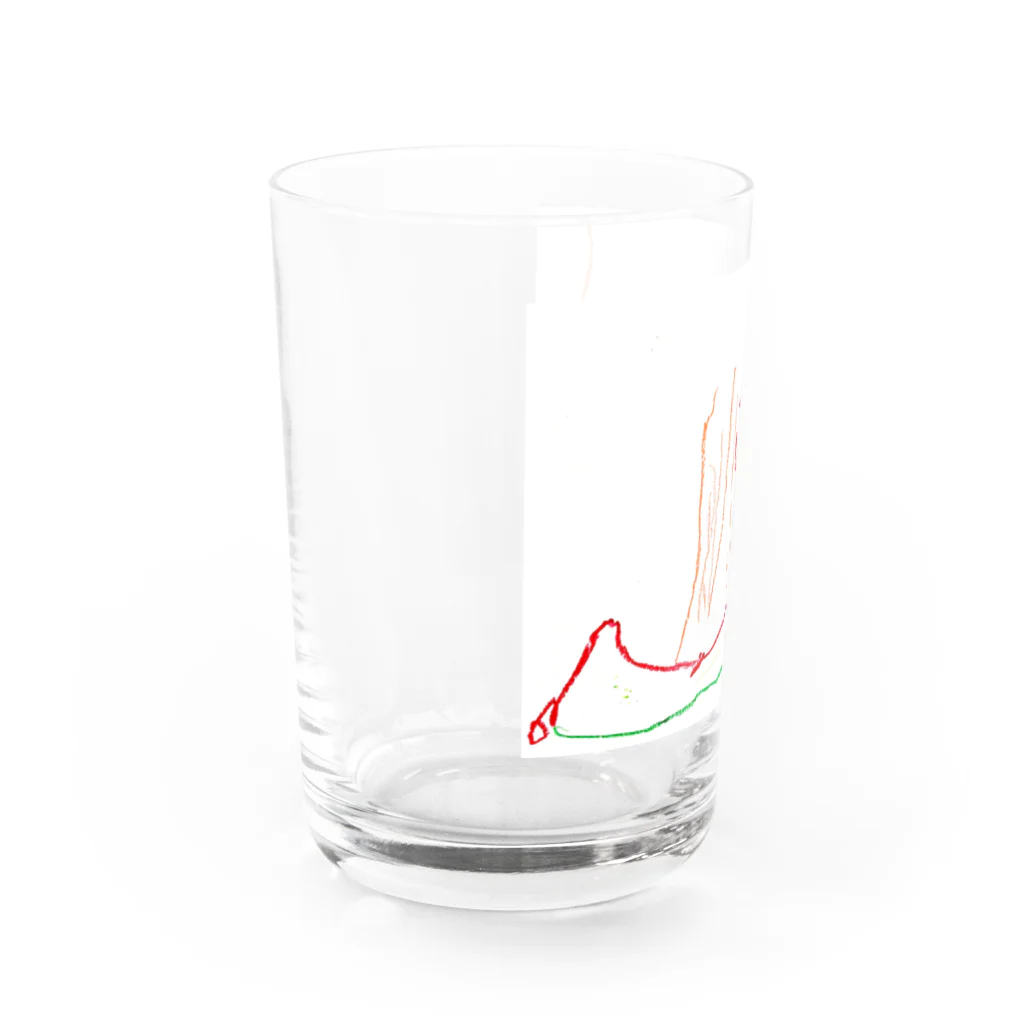 お絵かき帳の20210310たこ Water Glass :left