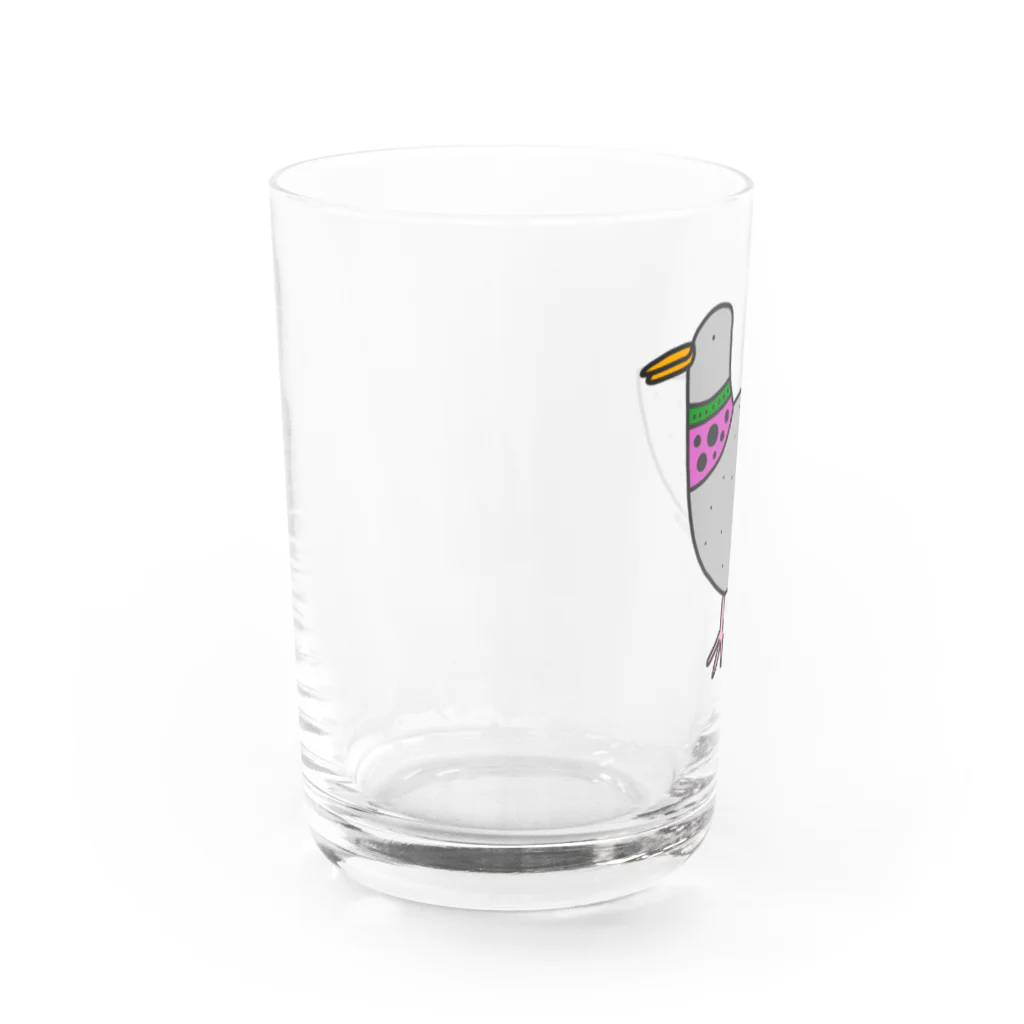 INGRIDのハトさん🐦🐦🐦 Water Glass :left