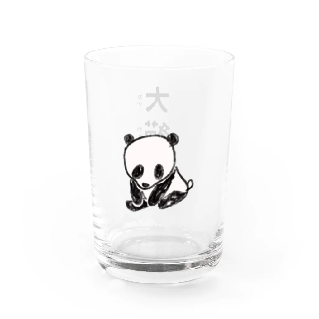 Bopomofoの台湾パンダ Water Glass :left