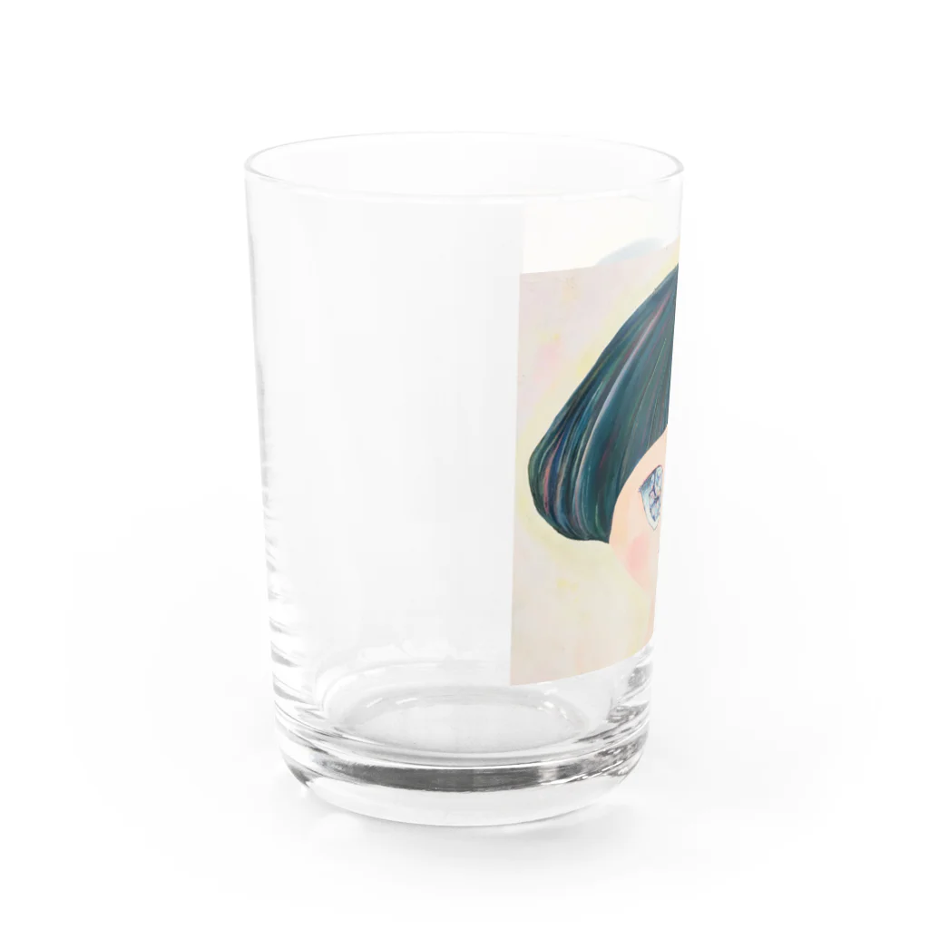 テレポーテーションのきらきらおめめちゃん Water Glass :left