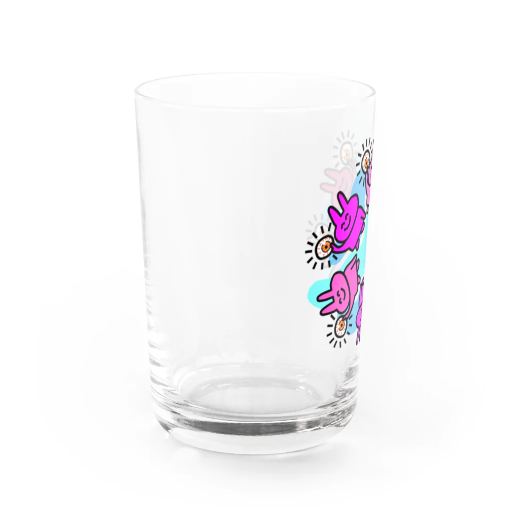 サルインのグロテスクうさぎ2 Water Glass :left