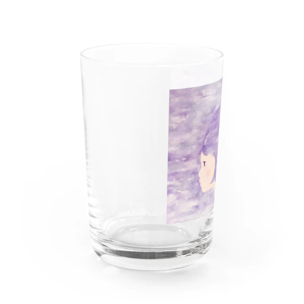 テレポーテーションのむらさきリボンちゃん Water Glass :left