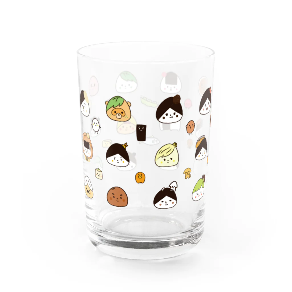 おにぎり系クリエイター_HARUKartのいろいろおにぎり Water Glass :left