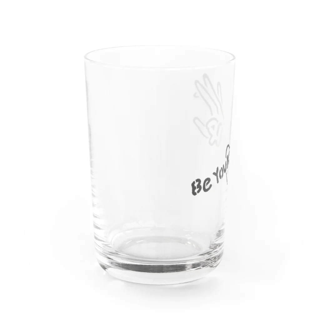 Kazuki Shibataの己を貫け Be Yourself Water Glass :left