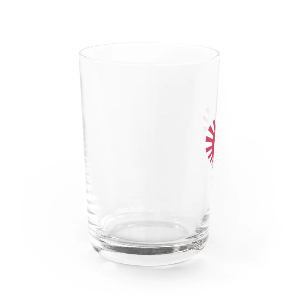 旭日旗の旭日堂の【ハート旭日旗】シリーズ Water Glass :left