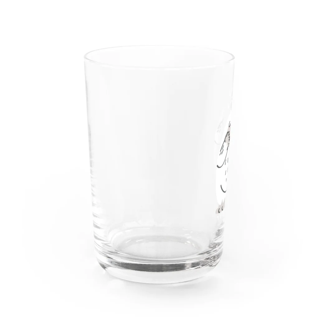 イラスト MONYAAT のYETIisyeahのいないいないばぁ Water Glass :left