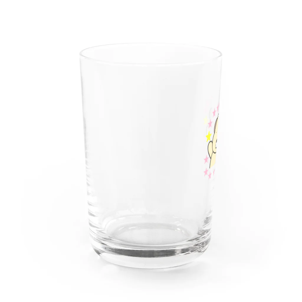 ☆Baum☆のはい☆くまです(お星さまたくさん) Water Glass :left