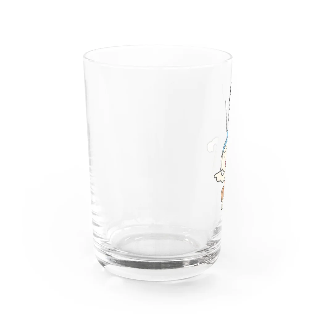 おてらデザインズのげだつくん Water Glass :left