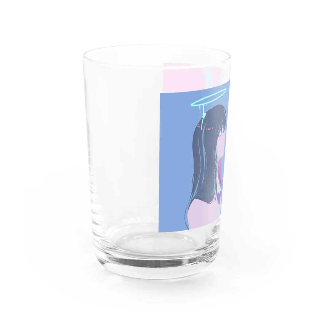 宵宮ルリジサの滴　グラス Water Glass :left