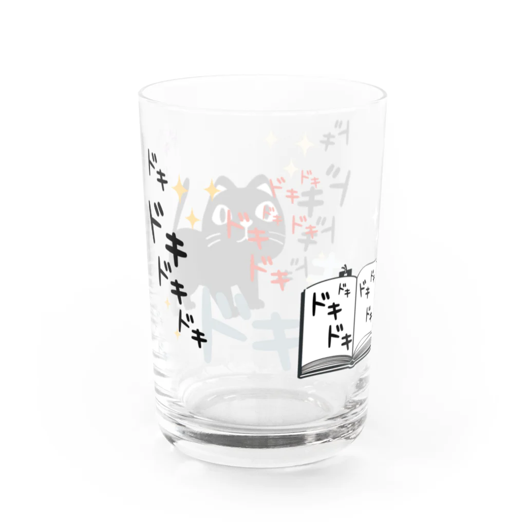 イラスト MONYAAT のCT120 やみねこ、ろっぽのドキドキAbg Water Glass :left