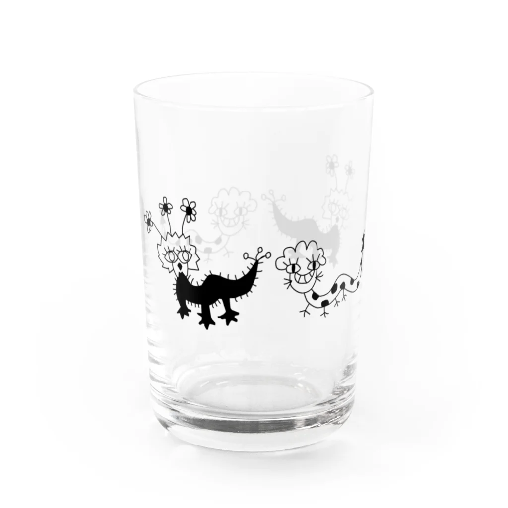 えむえむのみずたまへび　と　はなとかげ Water Glass :left