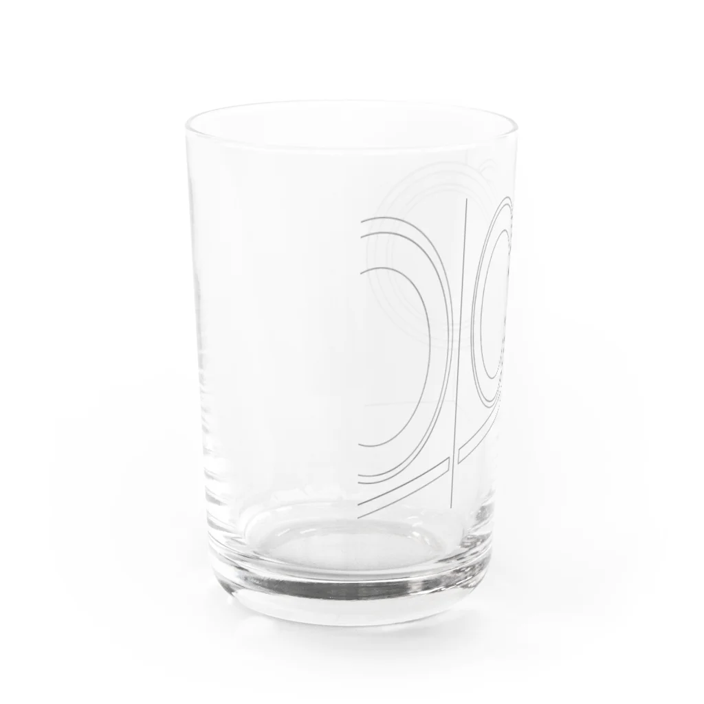 重力エネルギーの線画 Water Glass :left