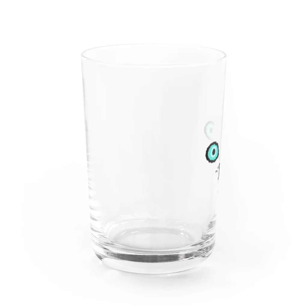 まつだあゆのすずりのねこグラス・あお Water Glass :left