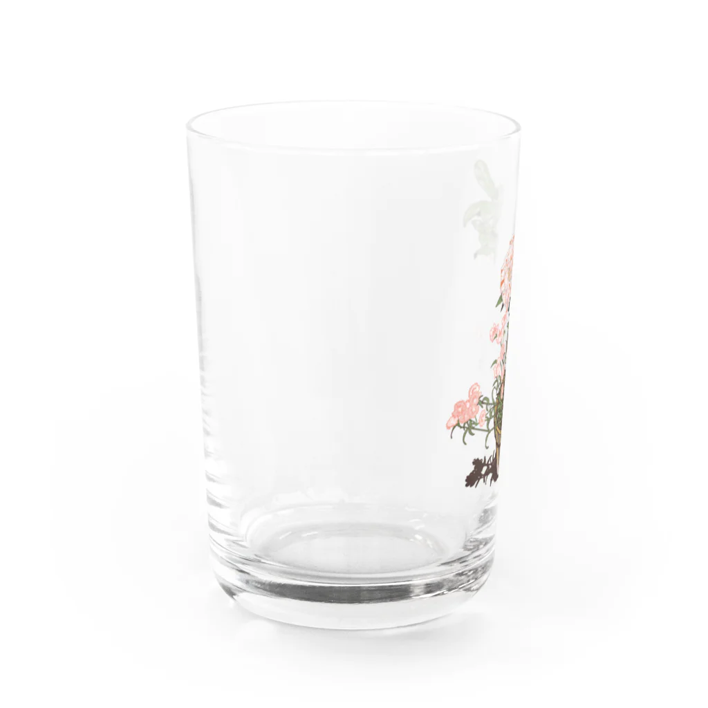 tomidoronの雪椿と撫子 Water Glass :left