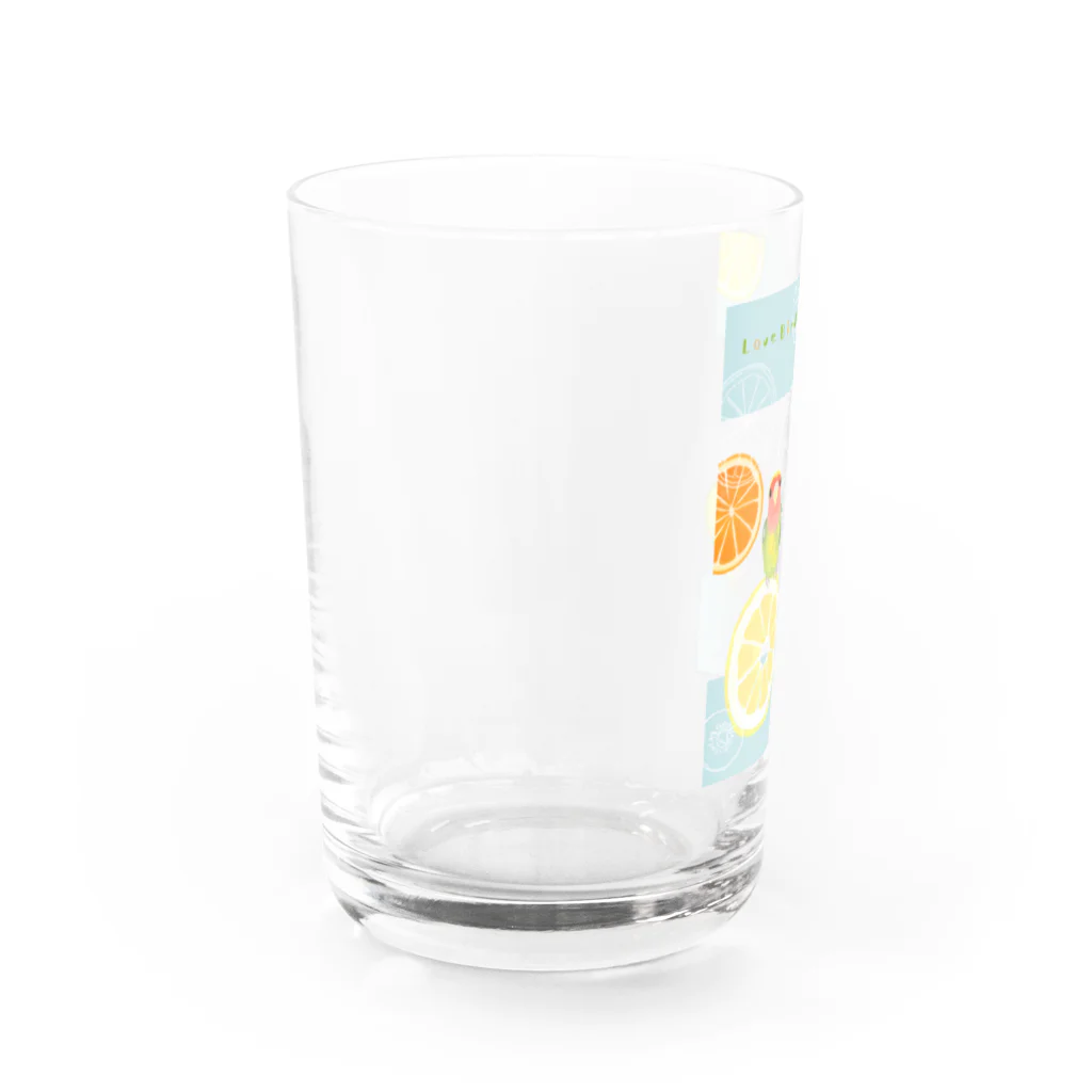 小桜森のラブバとフルーツ Water Glass :left