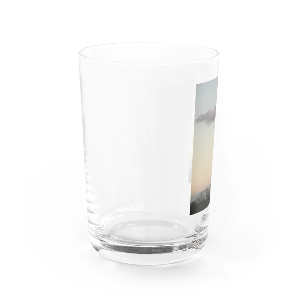 昨日見たゆめ。のある日の夕空 Water Glass :left