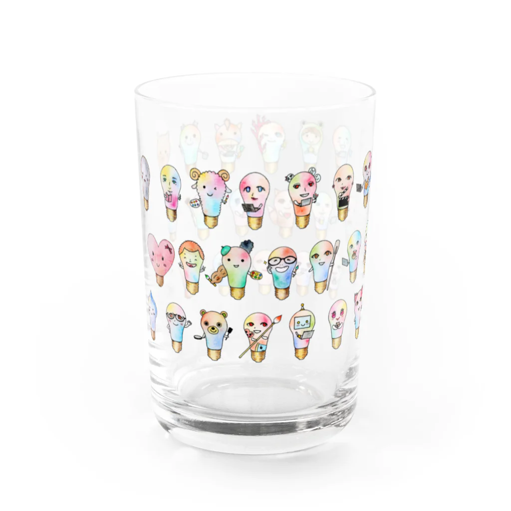 azure designの電球キャラ大集合♪ Water Glass :left