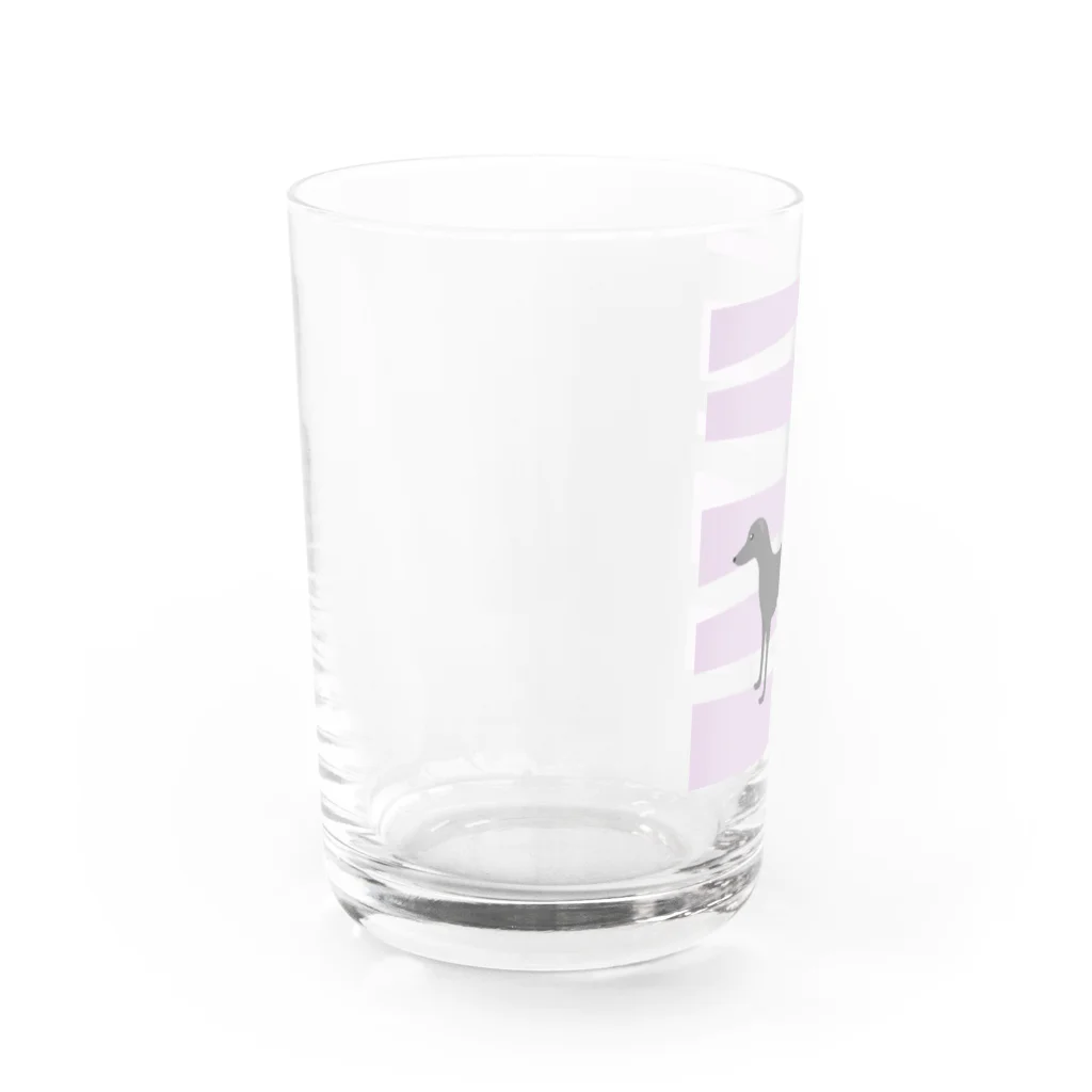 ふうふうたかのイタリアン・グレーハウンド Water Glass :left