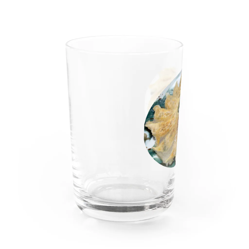 よだれ堂のイベリコ豚の焼き餃子🥟 Water Glass :left