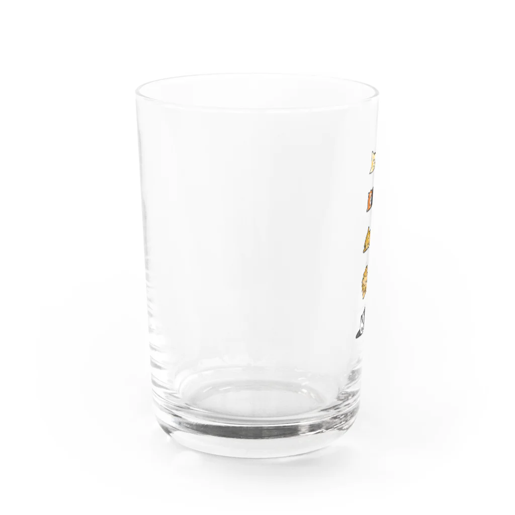 奇×屋の無気力な猫っぽい動物縦置き Water Glass :left