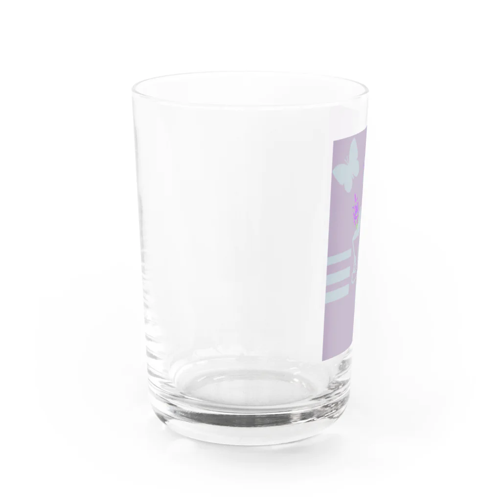 Danke Shoot Coffeeのすみれの花冠 Water Glass :left