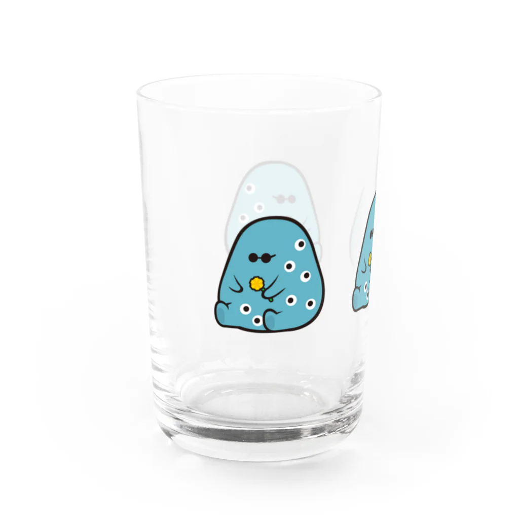 藤原秀郷と百目鬼グッズのどうめきトリオ Water Glass :left