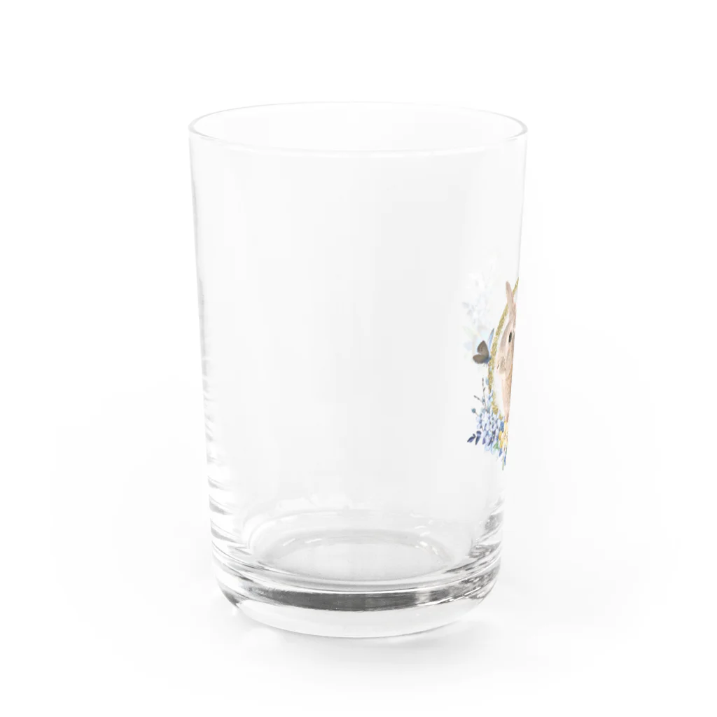 wonder land sweetのキナコくん春のお散歩 Water Glass :left