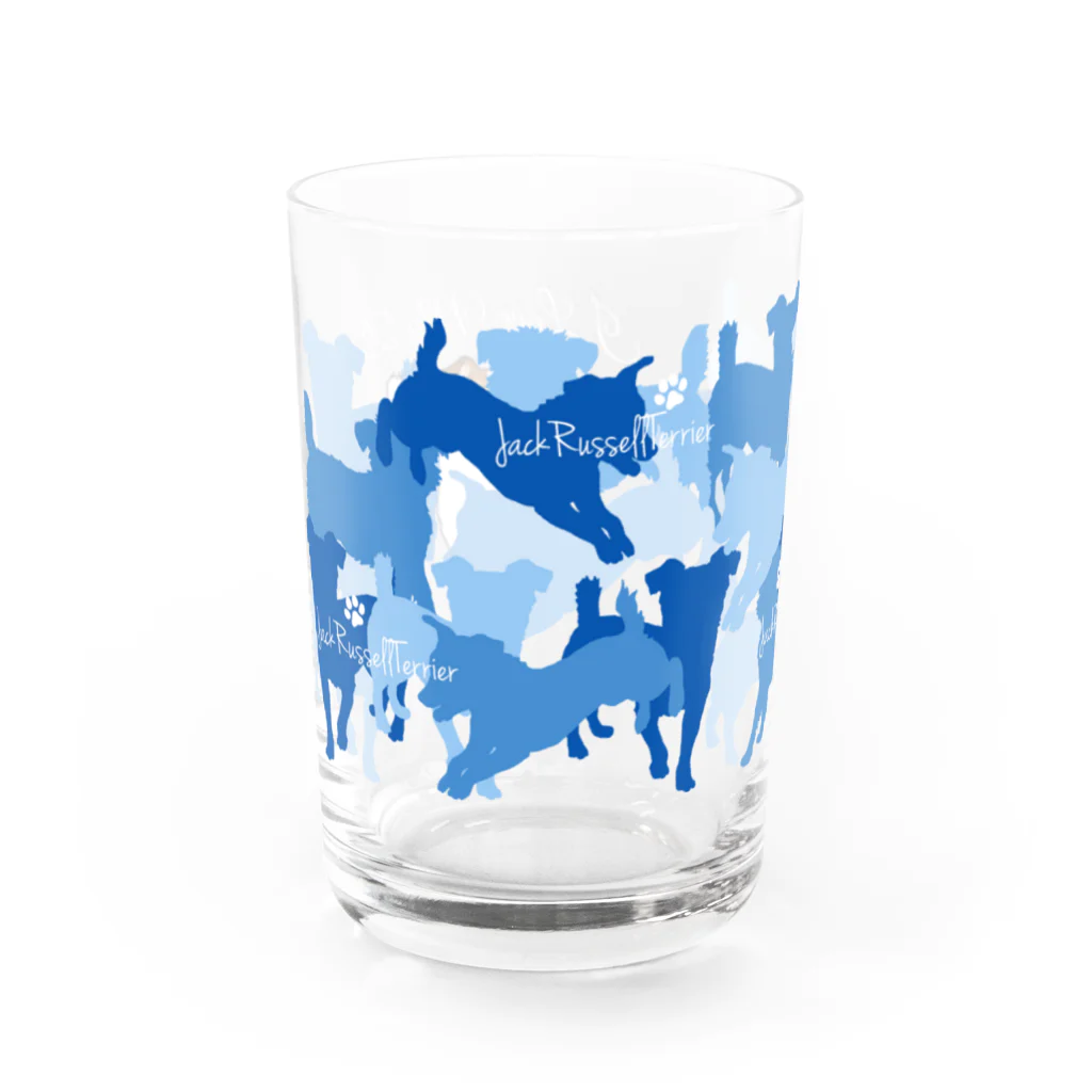 ケパ家のジャックのカモフラグラス(青) Water Glass :left