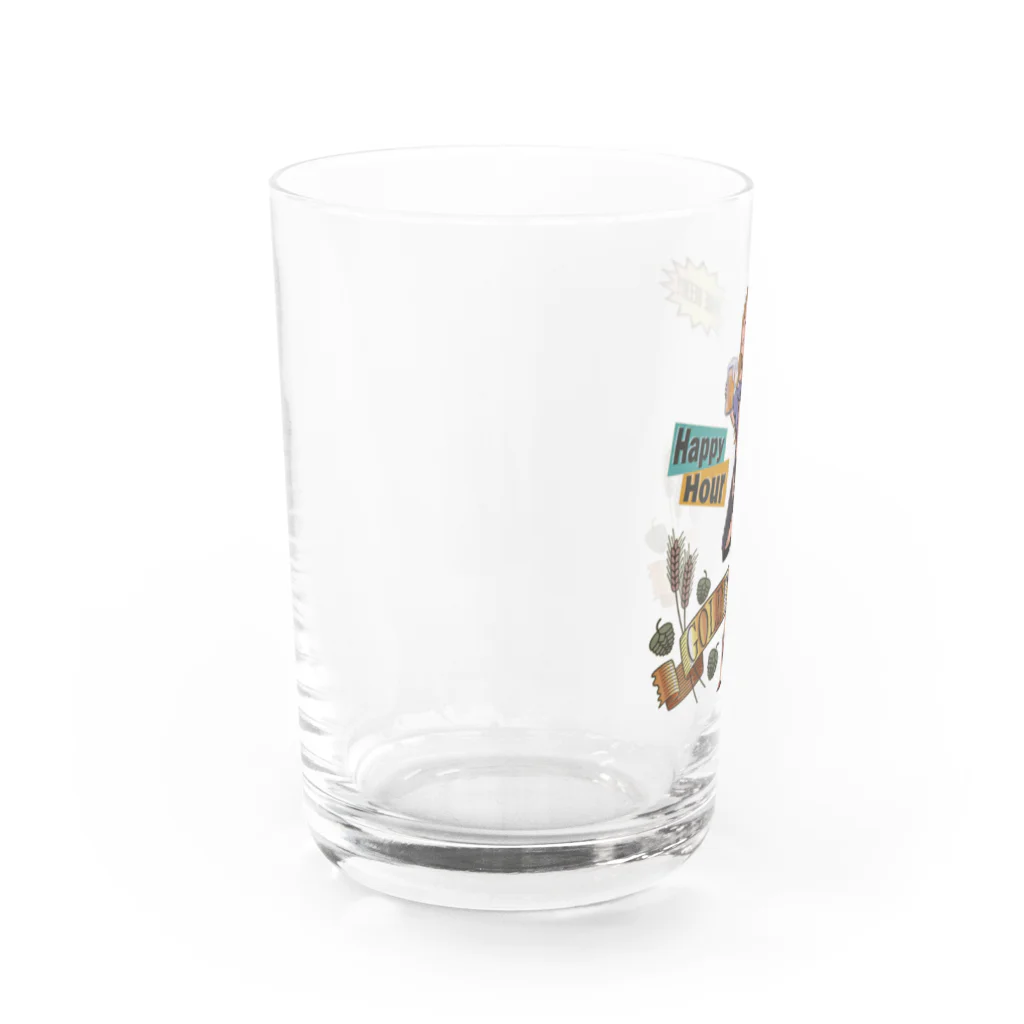 nidan-illustrationの"GOLDEN CRAFT" Water Glass :left