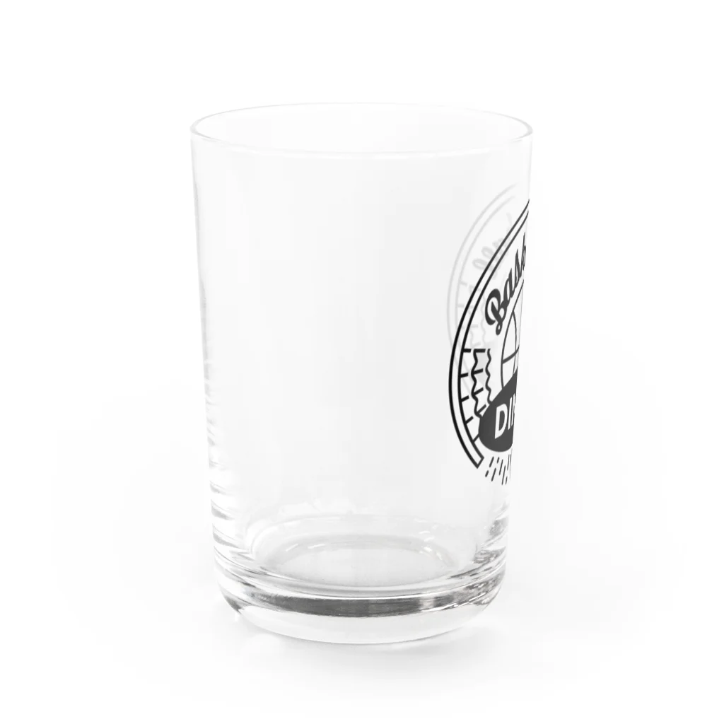 Basketball DinerのBasketball Diner ロゴ円黒 Water Glass :left