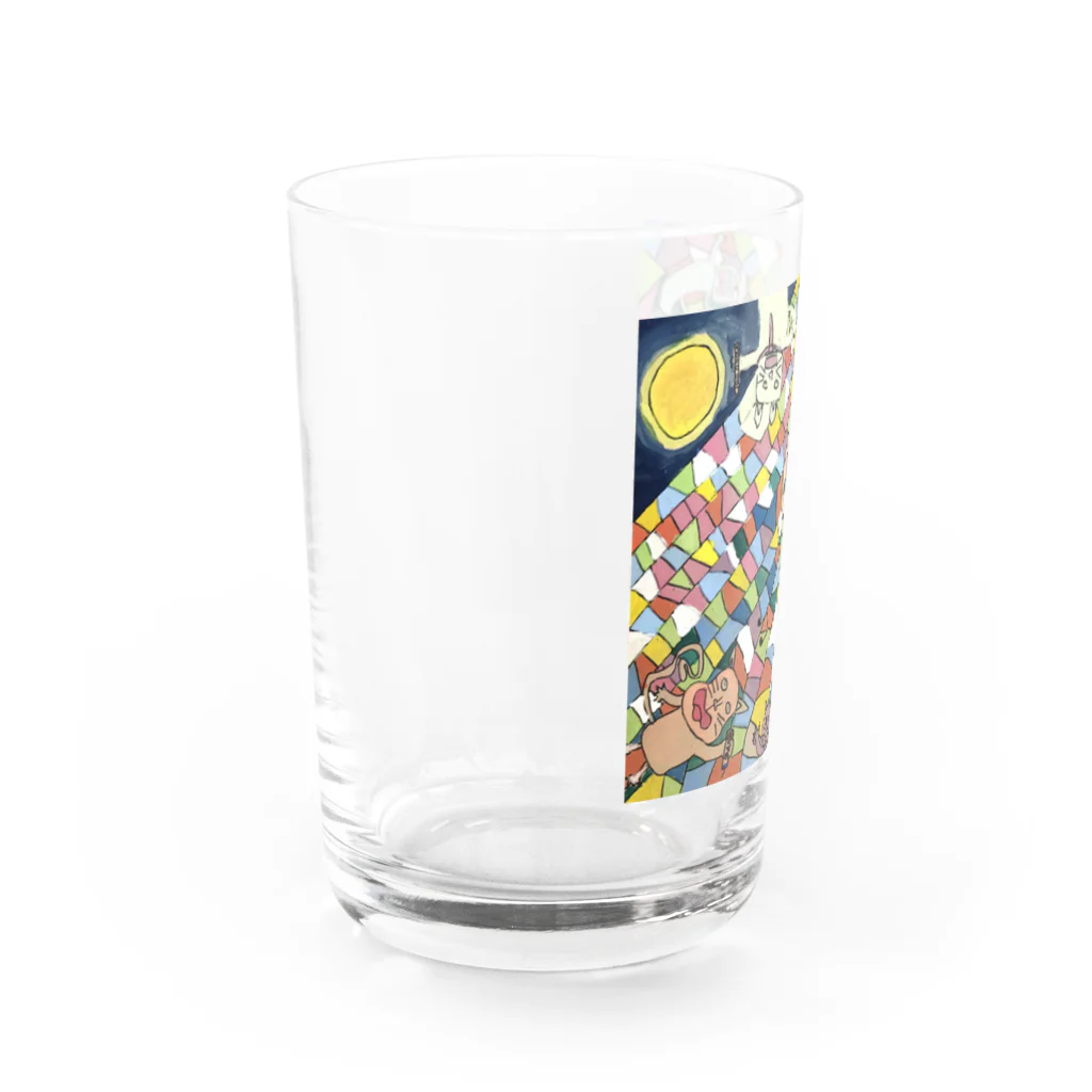 楽しい屋根の上の楽しい屋根の上 Water Glass :left