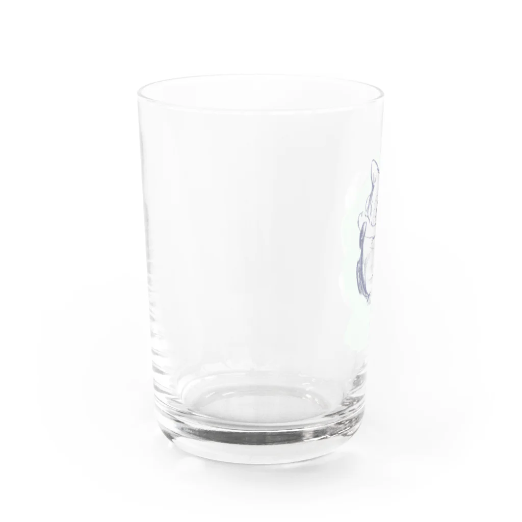 未明の毛 Water Glass :left
