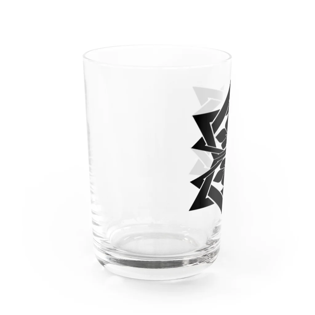 RMk→D (アールエムケード)の桔梗紋 黒 Water Glass :left