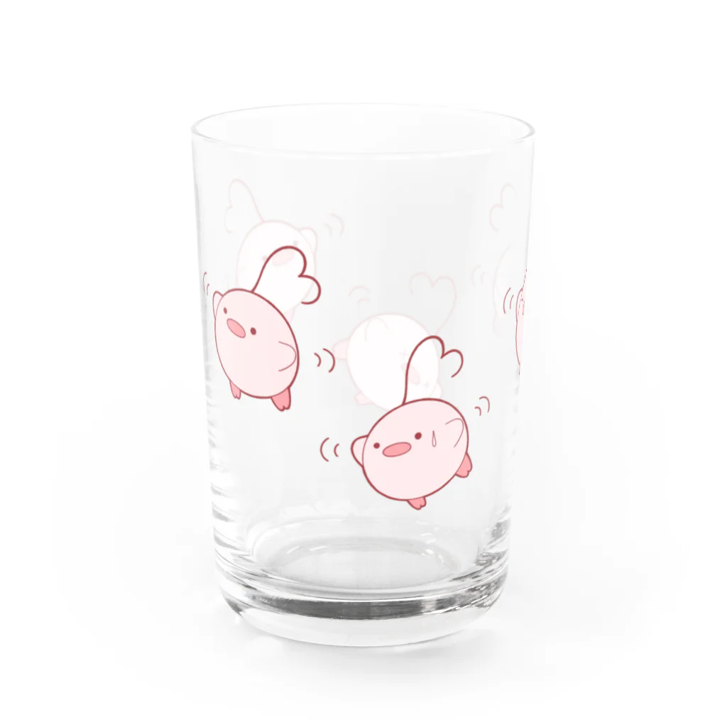 かーこのはーとり(ぴよぴよ) Water Glass :left